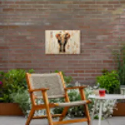 Olifant - Slurf - Mozaïek - Abstract Tuinposter op houten frame 2 cm dik klein -sfeer3
