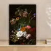 Vaas met bloemen - Schilderij van Rachel Ruysch canvas 2cm klein -sfeer1