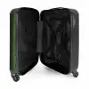 Groen slangenhuid met symmetrische schubstructuur NBS - Handbagage koffer - Volwassenen Unisex middel -binnenkant