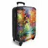 Bos - Natuur - Olieverf - Regenboog NBS - Handbagage koffer - Kinderen Unisex middel -productfoto_3d