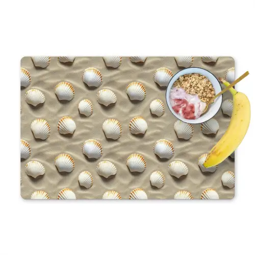 Schelpen - Zand - Maritiem Placemat vinyl groot 368 -zzzproduct_Kitchenyeah-website