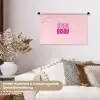 Bisou - Roze - Minimalistisch Wandkleed katoen klein -tsfeer1_DE