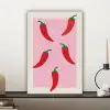 Pepers - Rood - Illustratie canvas 2cm klein -sfeer6
