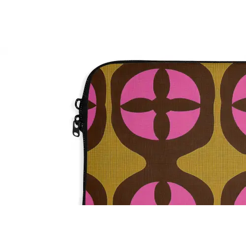 Modern - Patroon - Roze laptophoes neopreen klein 279 -detail