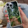 Pad - Bomen - Schaduw - Hoesje iPhone 16 Pro Max met koord klein -sfeer3