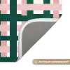 Vlechtpatroon - Groen - Roze - Grafisch WCmat klein 1009 -USP_AntislipNL