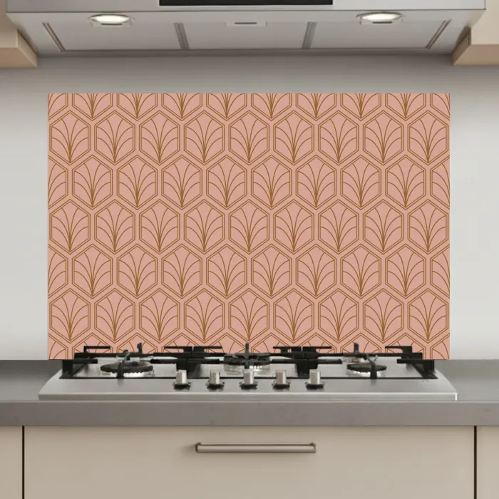 Zalmroze - Patroon - Geometrisch keuken achterwand spatscherm klein 900 -3d_website