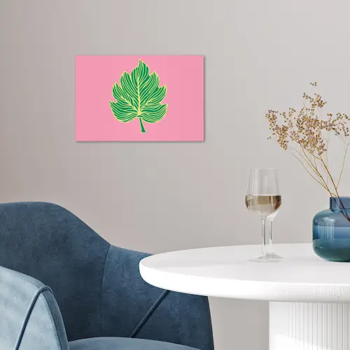 Blad - Groen - Illustratie - Minimalistisch poster papier klein -sfeer3