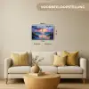 Strand - Blauw - Verf - Paars Canvas - Meerluiken 2 luik klein -sfeer6-formaat-