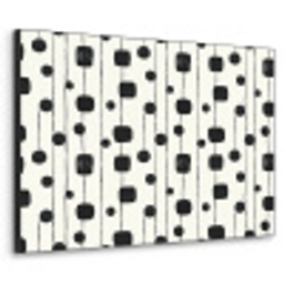 Grafisch - Modern - Zwart Textielframe zwart klein 947 -3d