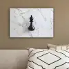 Schaakstuk - Loper - Zwart - Marmer canvas 2cm klein -sfeer3
