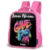 Controller - Game - Graffiti - Tekst Kinderrugzak - Roze middel -schuin