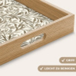 Takken - Botanisch - Taupe Dienblad Rechthoek middel 911 -USP_HandgreepDE