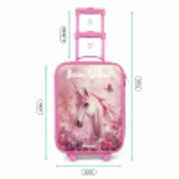 Eenhoorn - Roze - Vlinder - Bloemen Kinderkoffer - Roze klein -productfoto_formaten