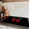 Vlinder - Rood - Contrast Inductie beschermer vinyl 3mm klein -sfeer3