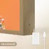 Vlinders - Vrouw - Zonnebril - Kleurrijk Light Box met batterij (Wandlamp) middel -USP_websiteoplaadbaarNL