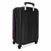 Eenhoorn Omringd door Paarse Natuur Koffer - NBS - Handbagage middel -achterkant