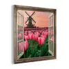 Doorkijk - Tulpen - Bloemen - Molen - Raam plexiglas 5mm klein -z3d