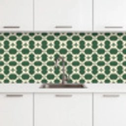 Tegel - Klassiek - Groen keuken achterwand 2 middel 871 -3d