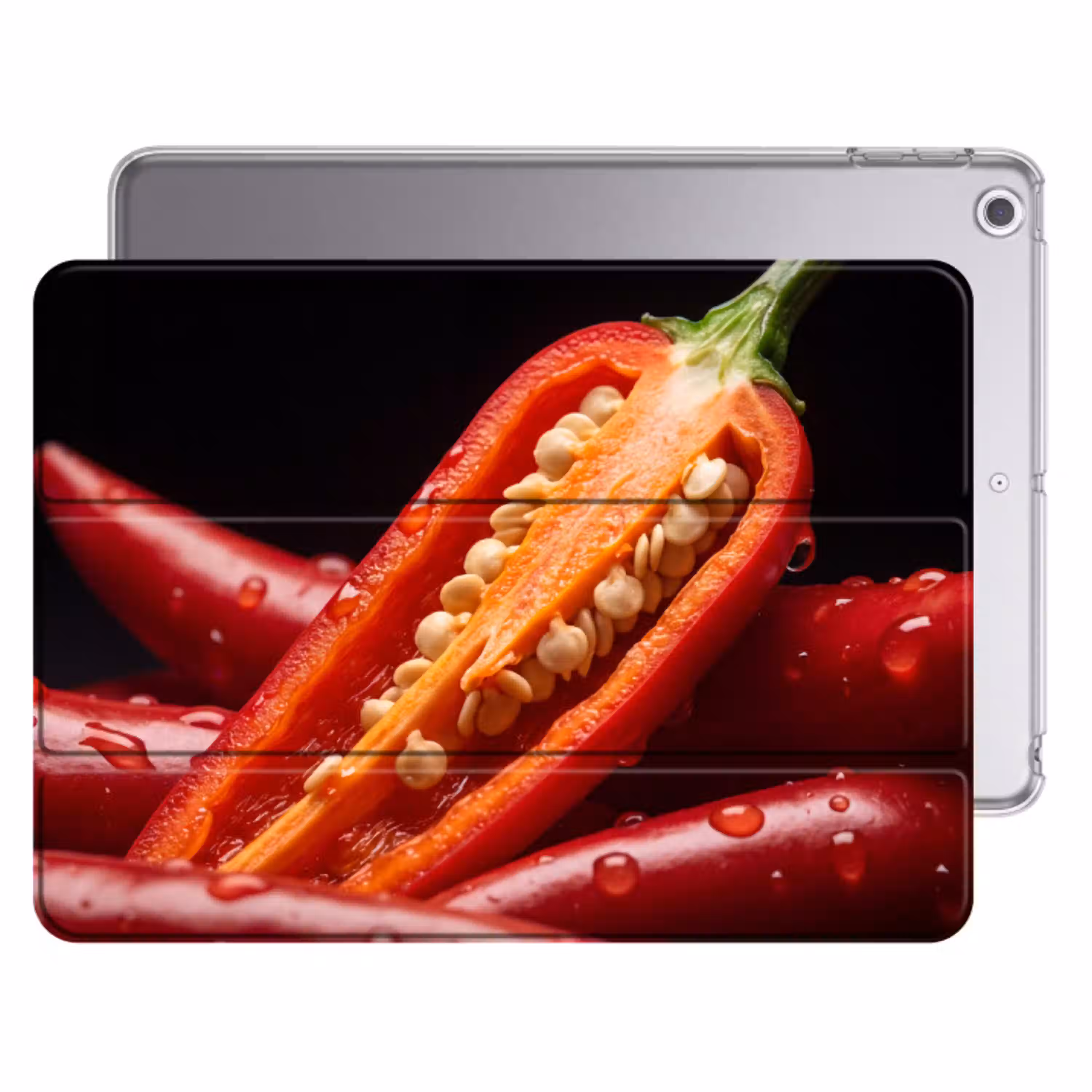 Chilipeper - Rood - Eten Apple iPad 2017 middel -threedimensional_3d_global