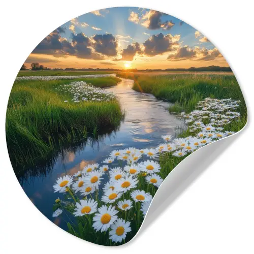 Beekje - Landschap - Margriet Wandcirkel behangsticker klein -3d