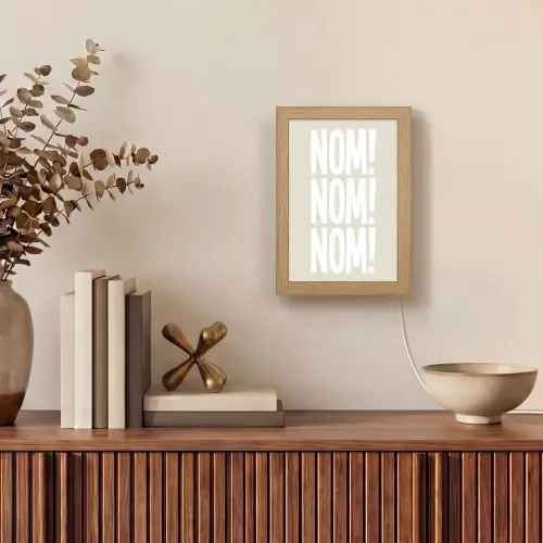 Beige - Vintage - Japandi - Decoratie Light Box met kabel (Tafellamp) klein -sfeer2