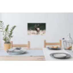 Edelhert - Gewei - Schildering - Rustiek Muursticker klein -eettafel