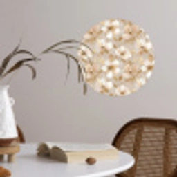 Bloemen - artistiek - Goud Wandcirkel behangsticker klein 186 -sfeer3