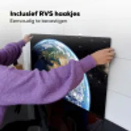 Aarde - Ruimte - Blauw - Groen Inductie beschemer met haakjes klein -ky-ophangen-nl