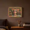 Vrouwen - Bloemen - Modern - Bril - Abstract Light Box met batterij (Wandlamp) middel -sfeer4