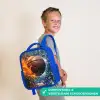 Bruisende basketbal Kinderrugzak - Blauw middel -sfeer3_NL