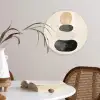 Japandi - Wabi sabi - Beige Wandcirkel kunststof plaat 5mm dik klein -sfeer4