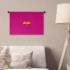 Smile - Stippen - Roze Wandkleed katoen klein -sfeer4