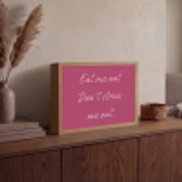 eat me out don't stress me out - Roze - Minimalistisch Light Box met batterij (Wandlamp) middel -sfeer2