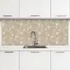Organisch - Textuur - Beige keuken achterwand 2 middel 871 -3d