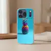 Ananas - Regenboog - Blauw - Popart Telefoonhoesje iPhone 17 Pro klein -sfeer2