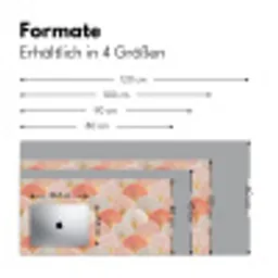 Waaiers - Goud - Roze Muismat XXL klein 681 -ysfeer5_duits