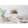 Potten - Kruiden - Hout Muursticker klein -eettafel