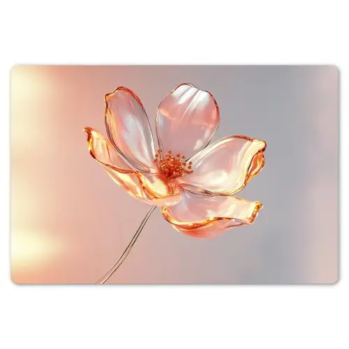Glazen - Bloem - Roze Placemat vinyl groot -zzsfeer1_Kitchenyeah-website
