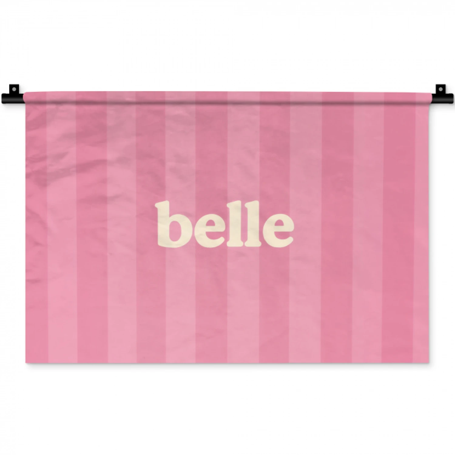 Roze - Gestreept - Belle Wandkleed katoen klein -zz3d