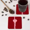 Love - Hart - Rood onderzetter kurk middel -sfeer2
