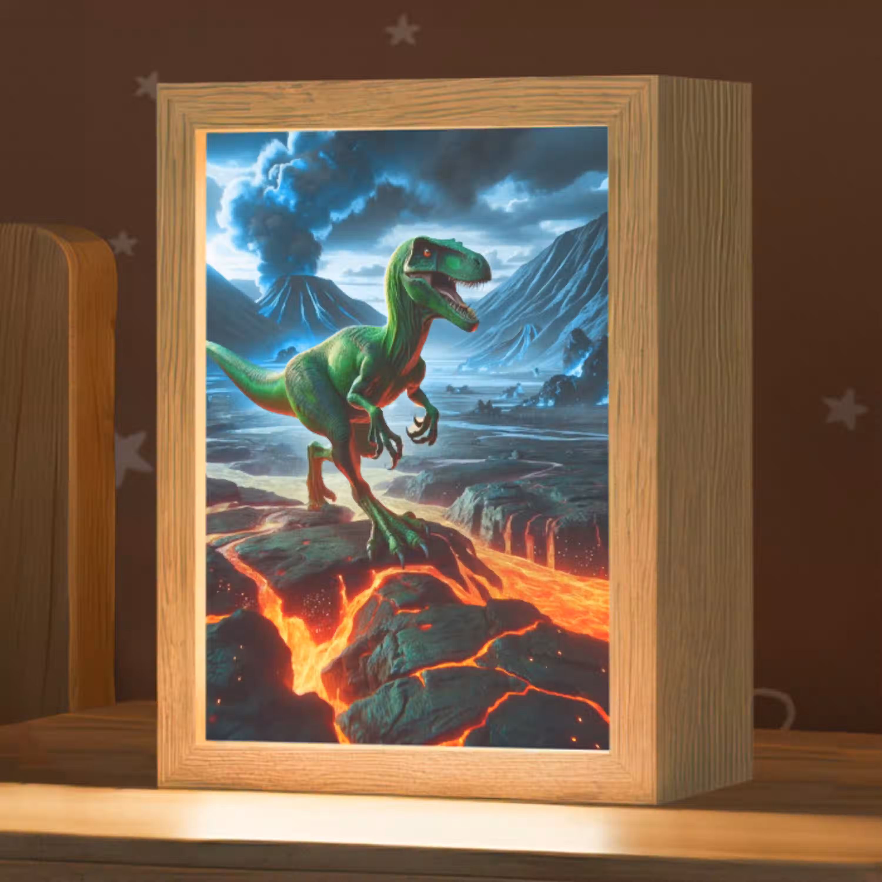 Dino - Lava - Groen - Jongens Light Box met kabel klein -zzz_3d_website