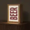 Japandi - Beer - Red - Retro Light Box met kabel (Tafellamp) klein -z3d_website