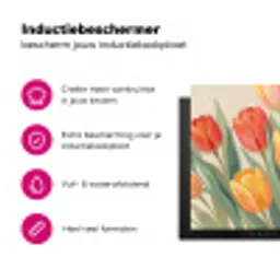 Tulpen - Abstract - Kleurrijk Inductie beschermer vinyl 3mm klein -wsfeer2_website