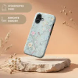 Vogel - Bloemen - Kleurrijk Toughcase MagSafe Apple iPhone 17 klein -USP_RandenV_DE