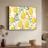 Bloemen - Paaseieren - Geel Textielframe - compleet frame klein -sfeer3