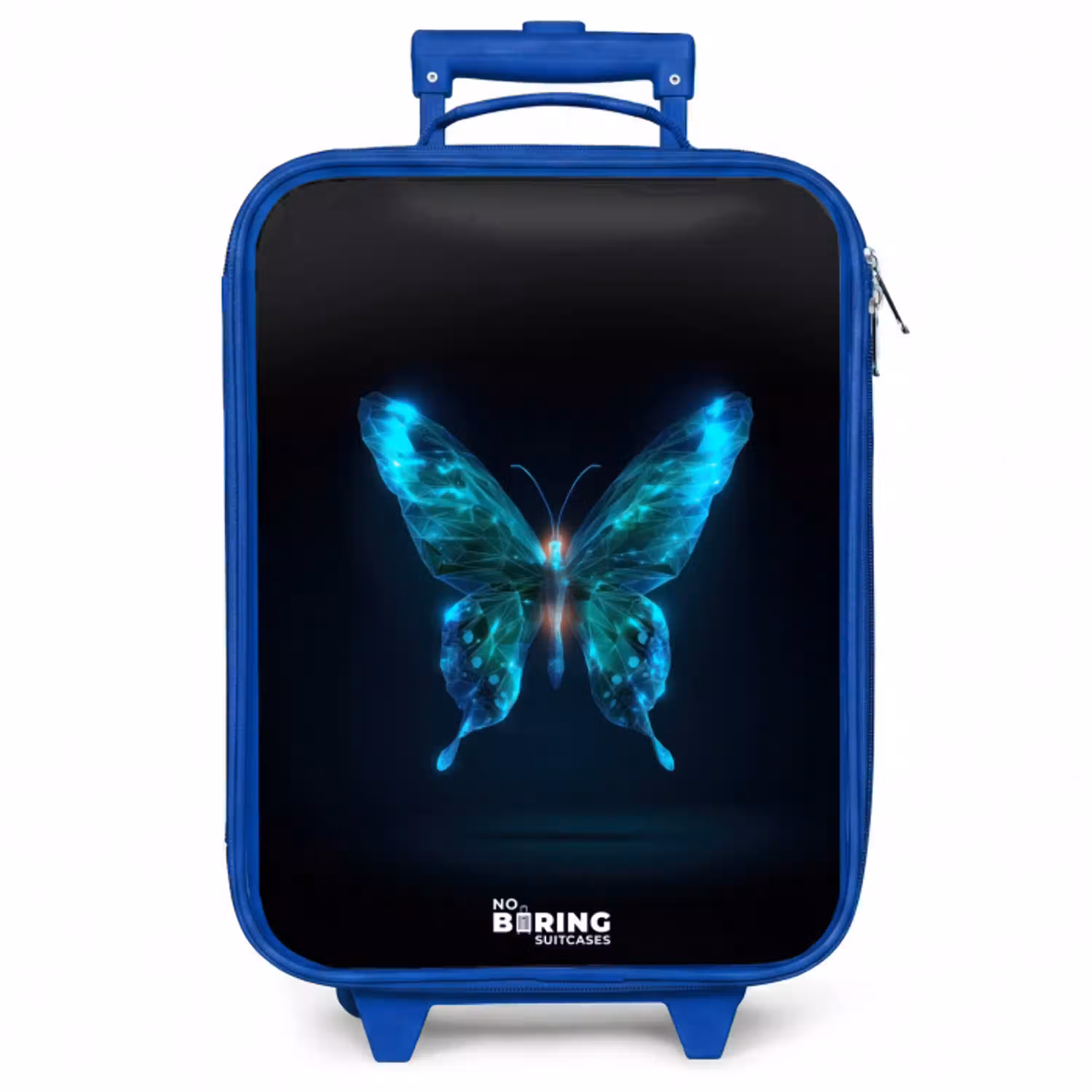 Magische digitale vlinder Kinderkoffer - Blauw klein -zzz_website3d