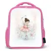 Ballerinafee in bloemenlicht Kinderrugzak - Roze middel -3d