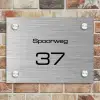 Metaal - Modern Naambord Rechthoek middel -sfeer3