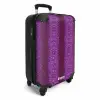 Dieppaars slangenhuid met symmetrische schubstructuur NBS - Handbagage koffer - Volwassenen Unisex middel -productfoto_3d